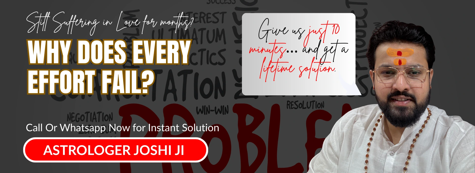 love problem solution banner